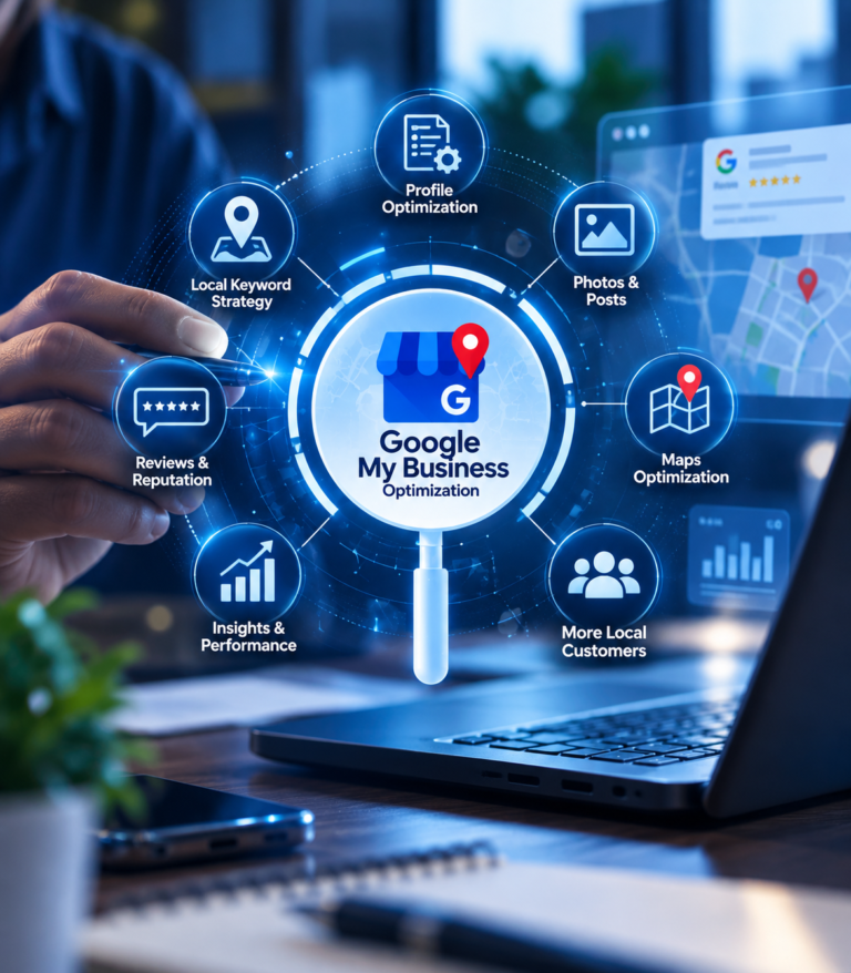 Google my business profile services process india